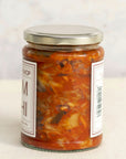 A side view of a jar of The North Shop kimchi.