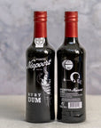 Two half bottles of niepoort ruby 'dum' port.