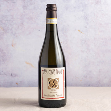 A 75cl bottle of Casa Coste Piane prosecco sparkling wine.