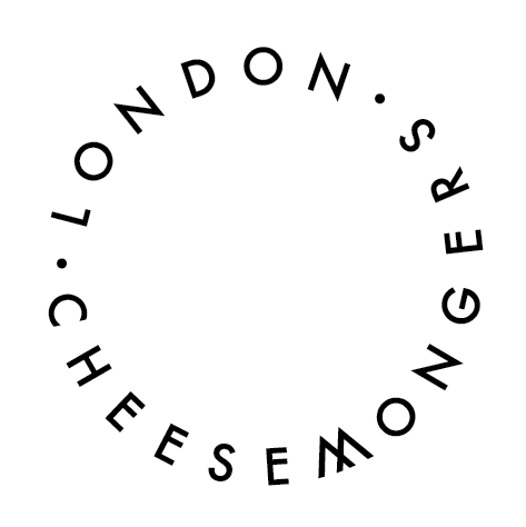 A round London Cheesemongers logo in black text.