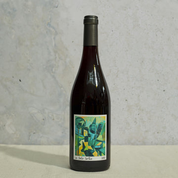 A 75cl bottle of la belle sortie cotes du rhone red wine.