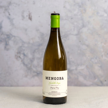 A 75cl bottle of Mengoba Godello Viejo white wine.
