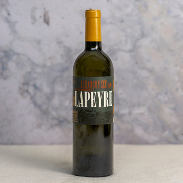 A 75cl bottle of Lapeyre Jurancon French white wine.