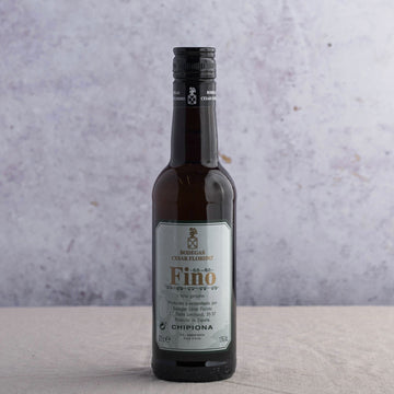 A half bottle of fino sherry.