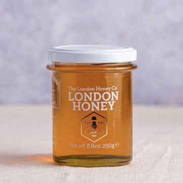 A jar of London Honey Co. London Honey.